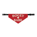 Bandana Collar — "Bogey Babe" Red Pet Scarf for Dogs & Cats