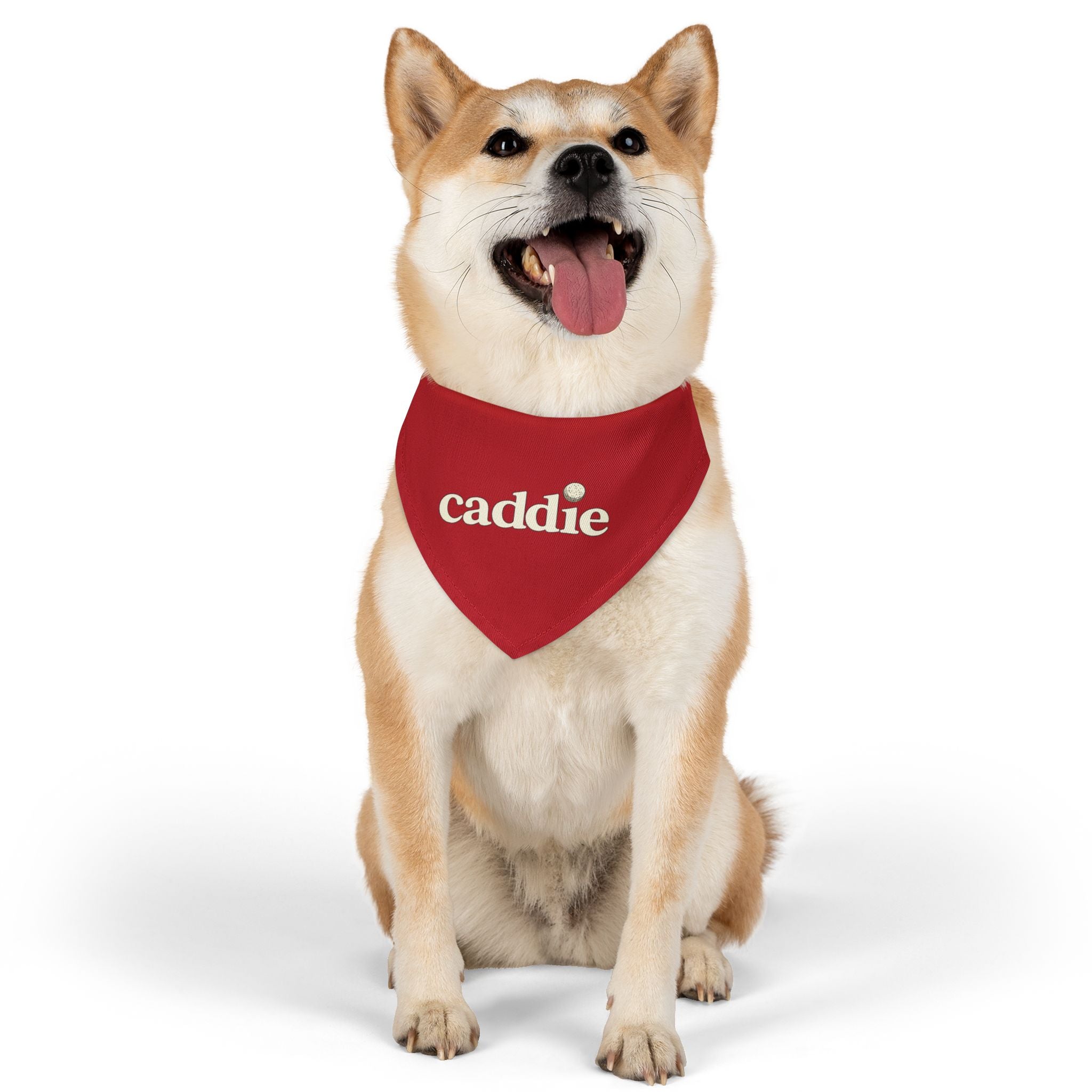 Caddie - Pet Bandana Collar - Final Round Red