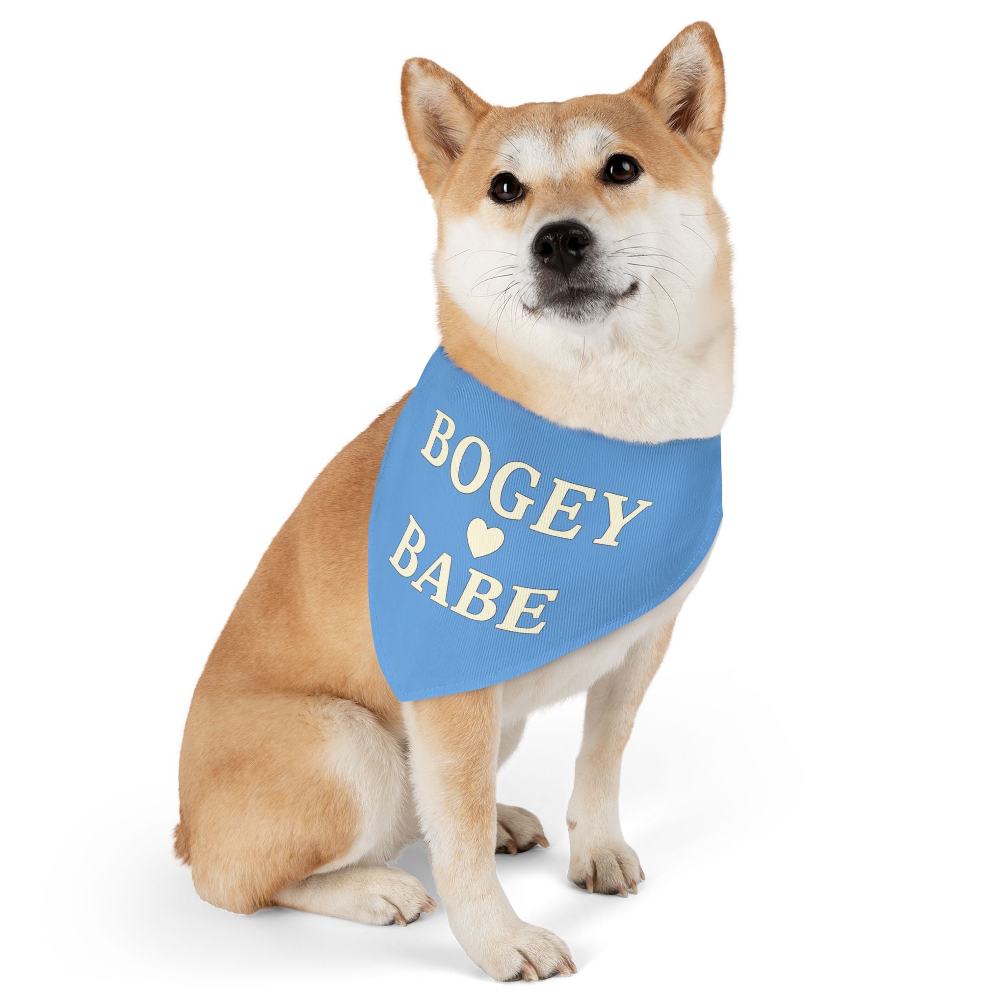 Bogey Babe - Pet Bandana with Collar - Fairway Breeze Blue