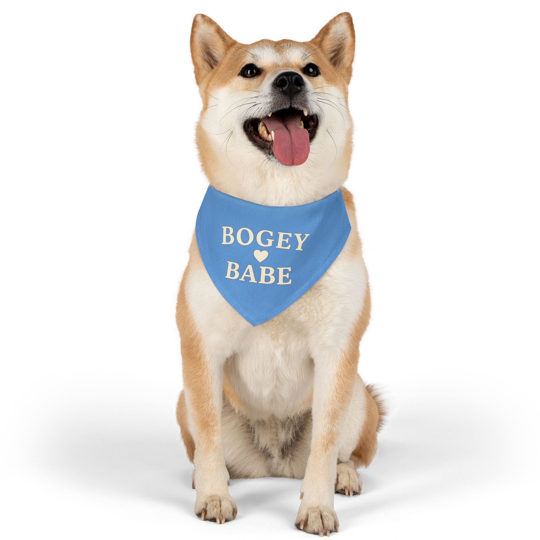 Bogey Babe - Pet Bandana with Collar - Fairway Breeze Blue