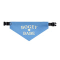 Bogey Babe - Pet Bandana with Collar - Fairway Breeze Blue