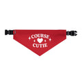 “Course Cutie” Pet Bandana with Collar - Final Round Red