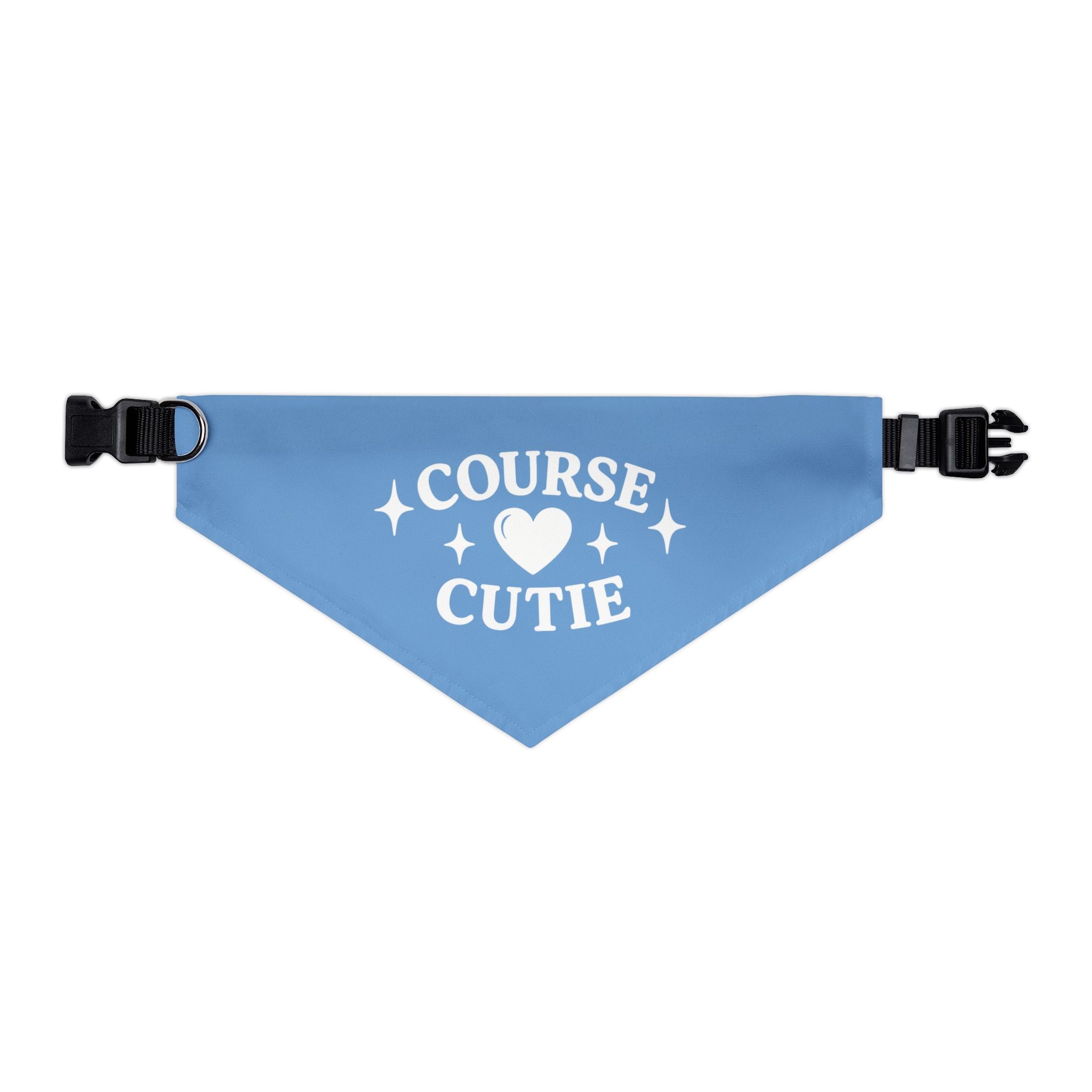 "Course Cutie" Pet Bandana with Collar - Fairway Breeze Blue