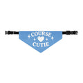 "Course Cutie" Pet Bandana with Collar - Fairway Breeze Blue