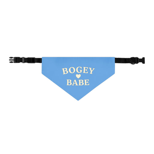 Bogey Babe - Pet Bandana with Collar - Fairway Breeze Blue