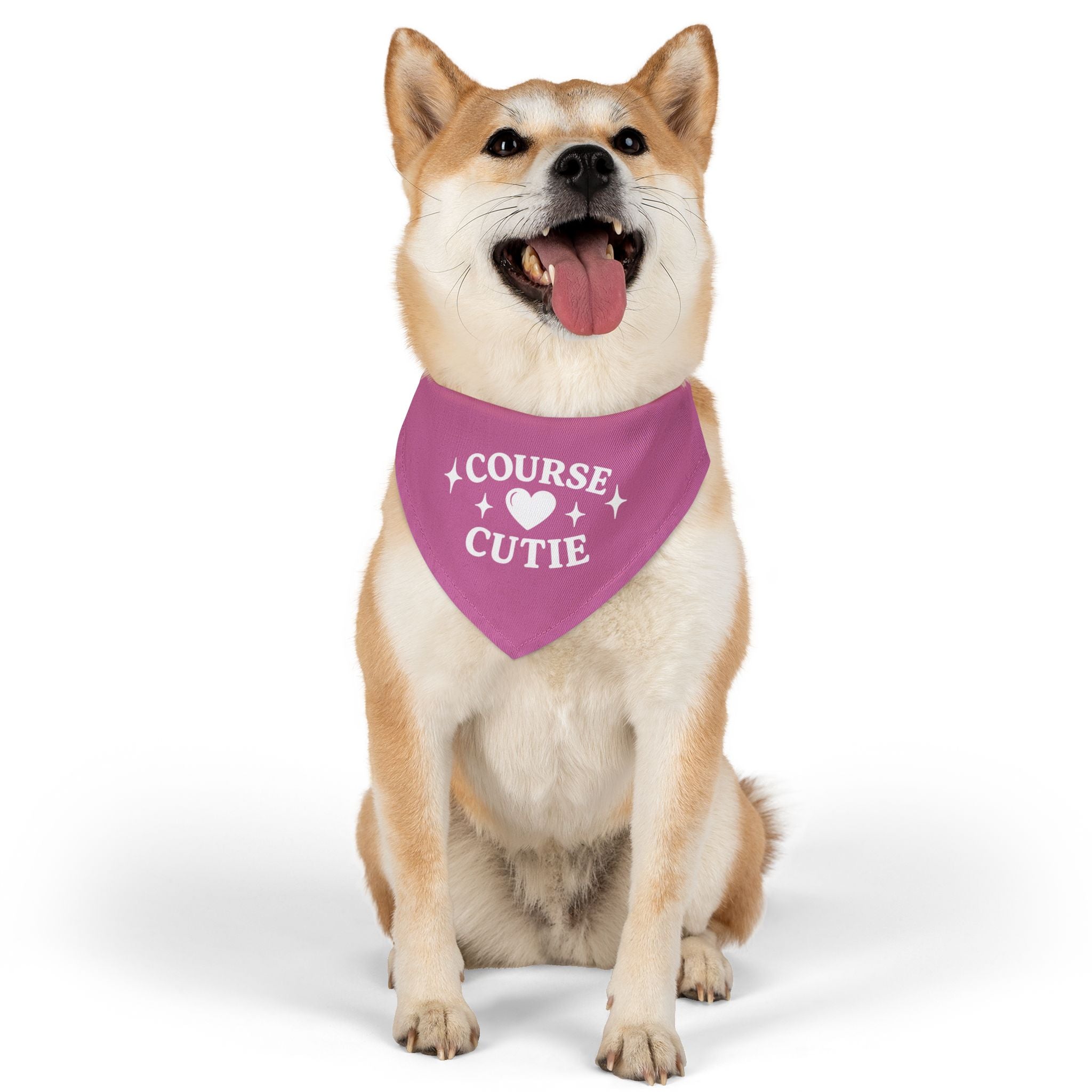 "Course Cutie" Pet Bandana with Collar - Bogey Blush Pink